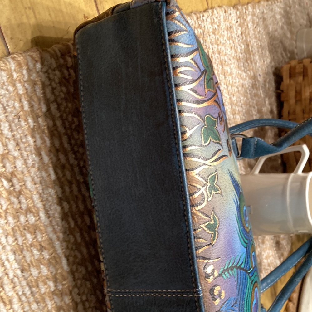 Hand-Painted Multicolor Leather Bag - Picture 5 of 16